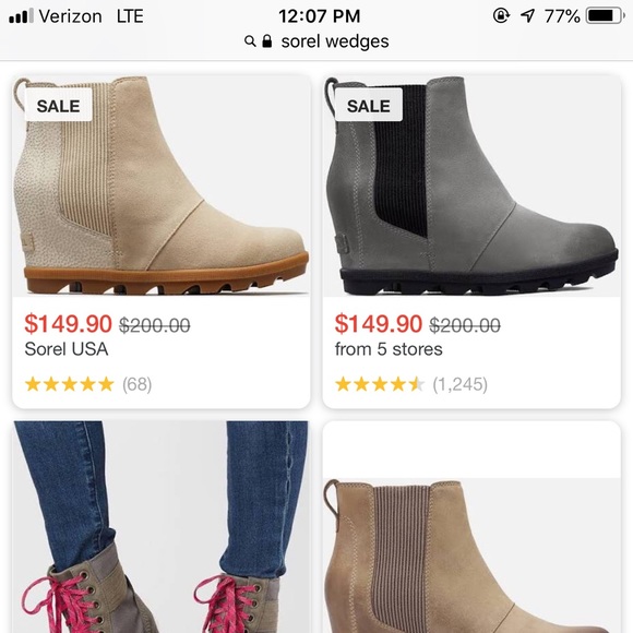 ISO Sorel wedges - Picture 1 of 1